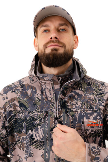 Непродуваемый костюм King Hunter Wind Camo Gray