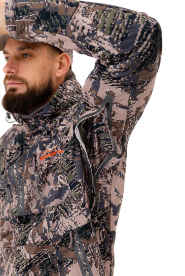 Непродуваемый костюм King Hunter Wind Camo Gray